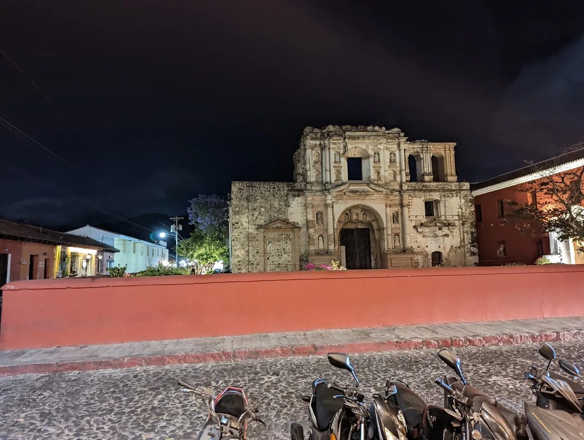 Ruins of a colonial church in central Antigua Guatemala