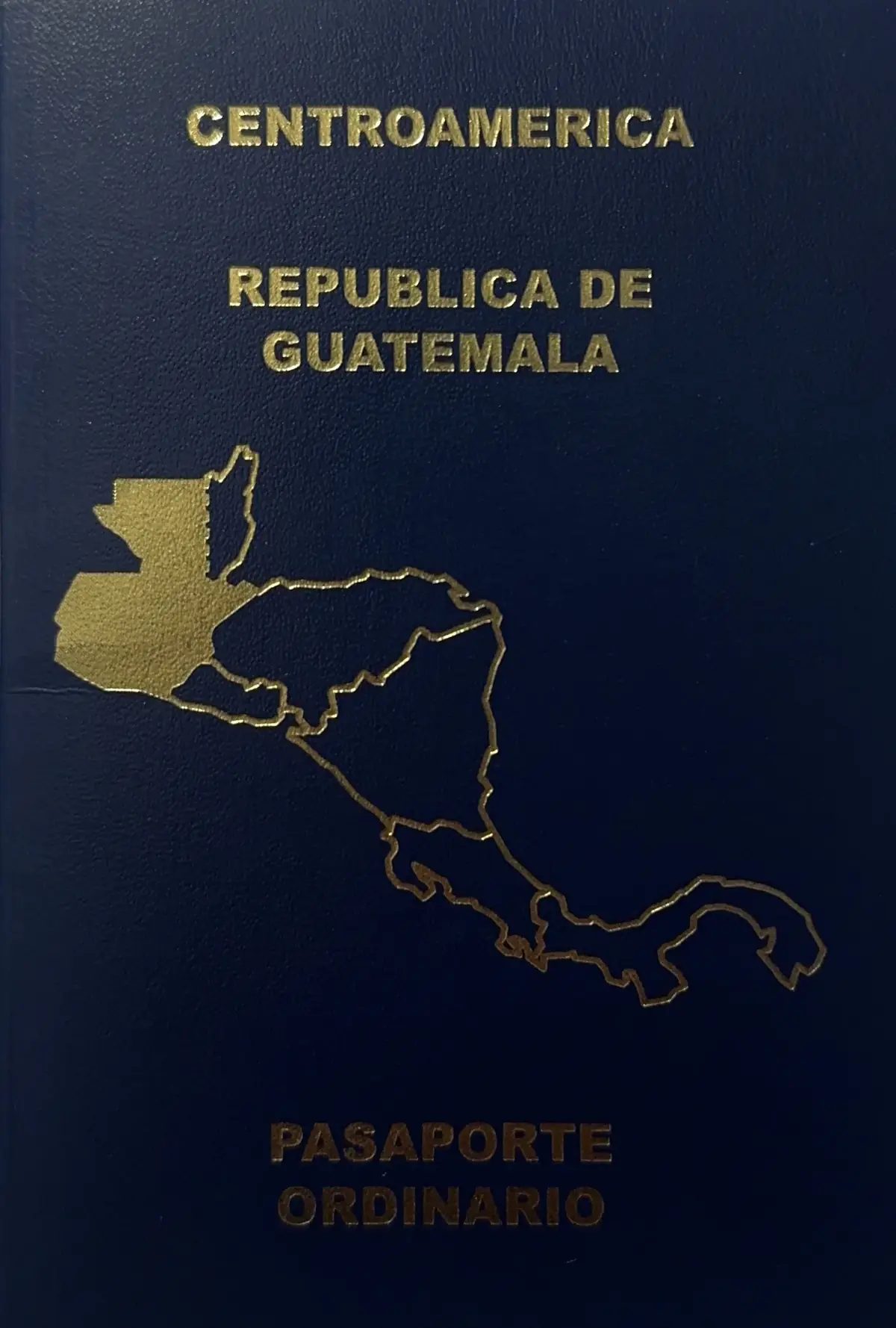 Cover of a Guatemalan passport (2018 design)