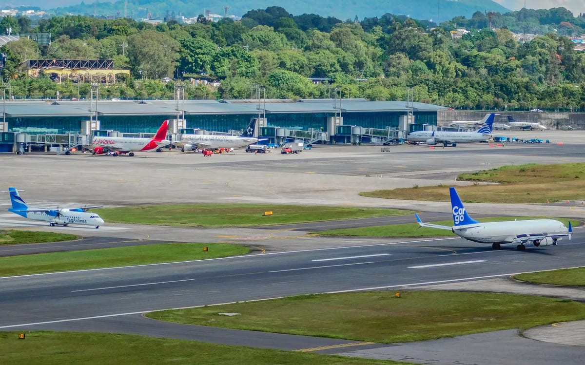 Exterior of La Aurora International Airport in Guatemala City