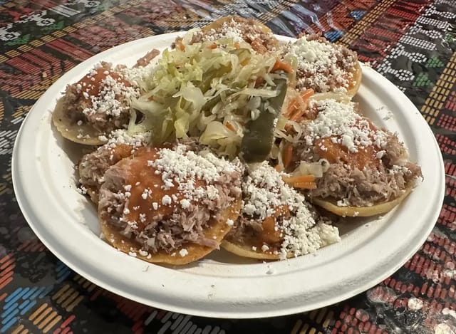 Garnachas Guatemaltecas: Crispy Tortillas with Toppings