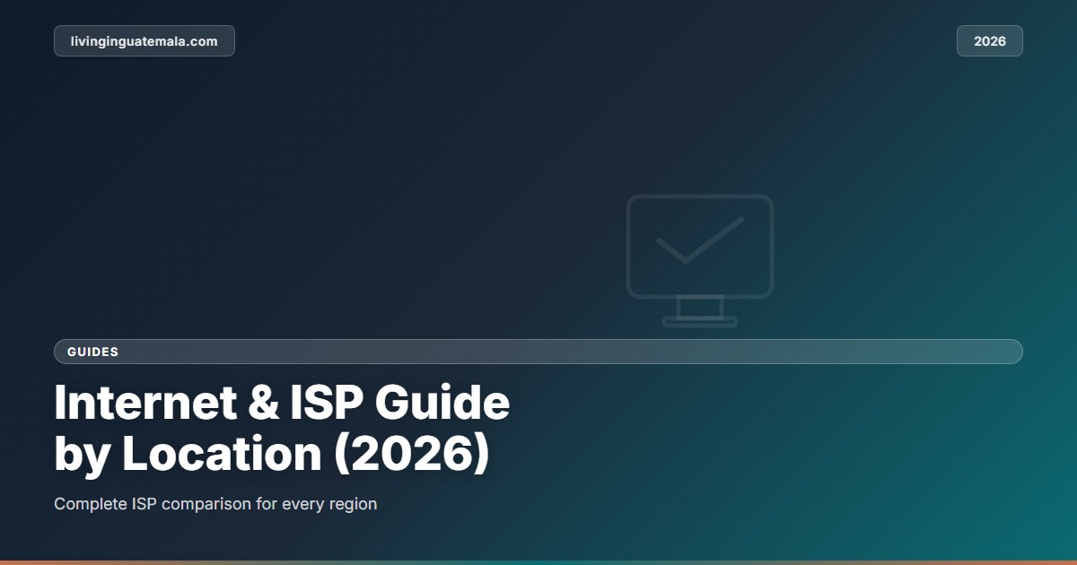 Guatemala Internet: 200 Mbps Fiber for $33/mo — ISP Comparison (2026)